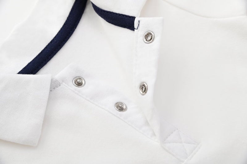 Teach Leanbh Baby Boys Pure Color Cotton Short Long Sleeve Polo Bodysuit 3-24 Months (Navy, 12 Months) - Image 4